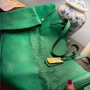 Lauren Ralph Lauren Vibrant Green Shoulder Bag